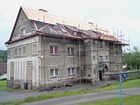 Oprava střechy ve Velkých Hamrech