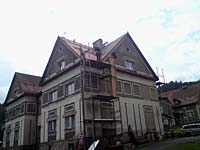 Oprava střechy ve Velkých Hamrech